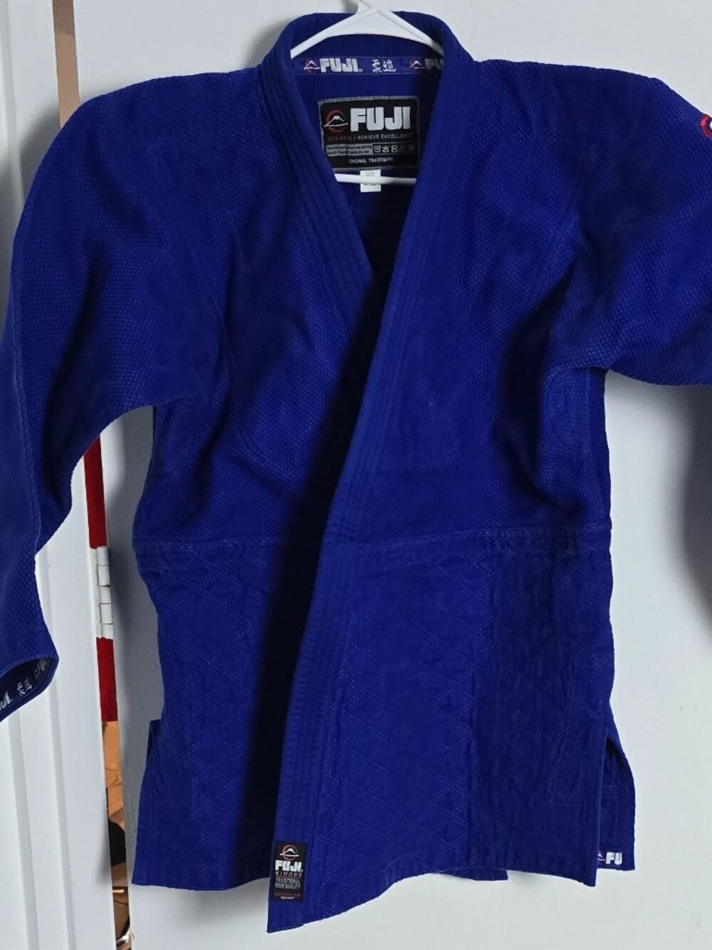 FUJI Double Weave Judo Gi Set Blue Jacket & Pants Size 4.5